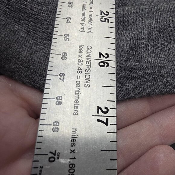 Sugarfox Sweatshirt Womens 1XL Gray Floral Panel Lace Trim Pullover Long Sleeve - Picture 9 of 9